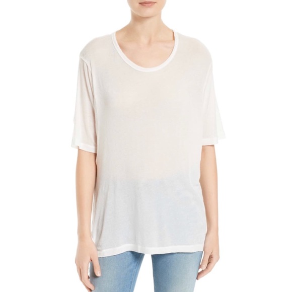 IRO Dway Studded Tee Nordstrom Dolman Sleeve Ecru White - Picture 1 of 8